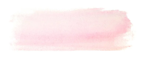 Светло Розовая Акварель Белом Фоне Мягким Переходом Прямоугольное Знамя — стоковое фото