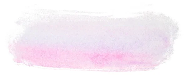 Teinture Aquarelle Rose Sur Fond Blanc — Photo