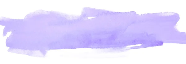 Mancha Violeta Aquarela Com Textura Sobre Fundo Branco — Fotografia de Stock