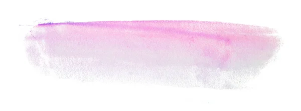 質感と水彩ピンクの汚れ 白い背景で — ストック写真