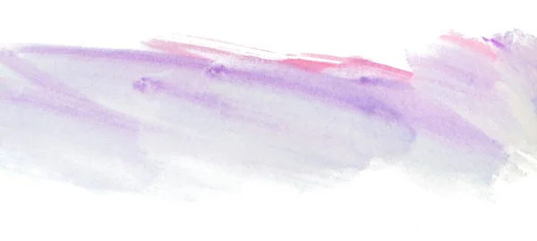 纸溢流时的水彩画紫色光条软梯度 — 图库照片