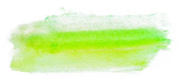 Mancha Acuarela Tonos Verdes Con Amarillo Luz Con Textura — Foto de Stock