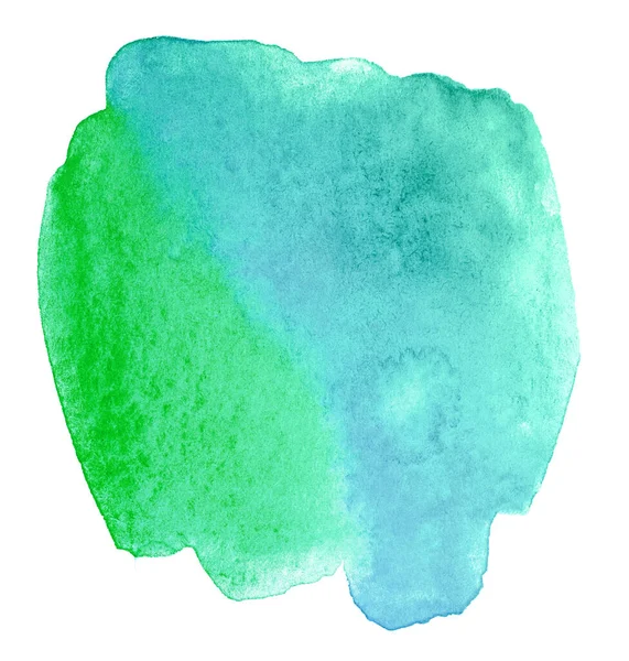 Aquarell Grün Blau Lila Fleck Texturfarbe Auf Papier Mit Einem — Stockfoto