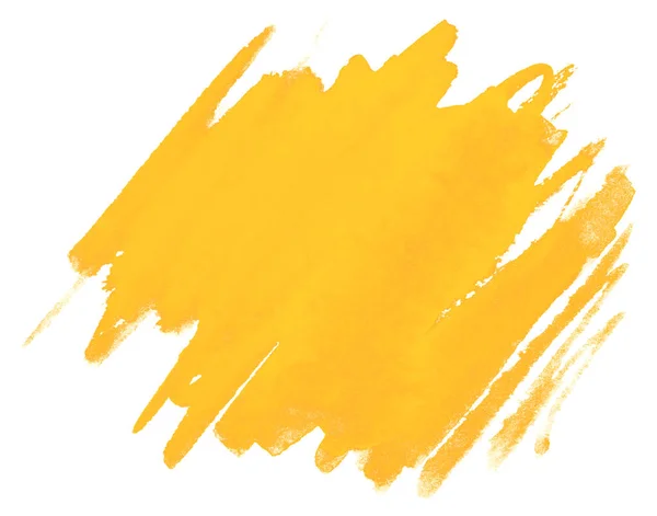 Akvarel Oranžová Barva Bílém Pozadí Izolované Textury Barvy Papíře Reliéfem — Stock fotografie