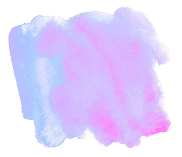 이슬방울로 종이에 페인트칠을 컬러의 보라색 배경을칠 빗자루로 테두리를칠 빈손으로 — 스톡 사진