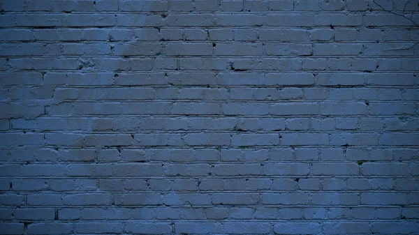 青の色調で描かれた壁の背景レンガ — ストック写真