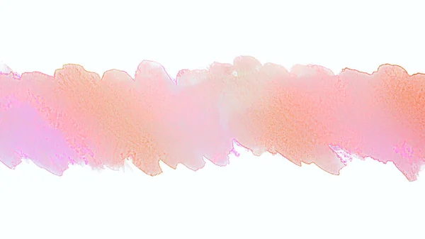 Watercolor Pink Strip Background Paint Stain Element Design Texture — Stock Photo, Image