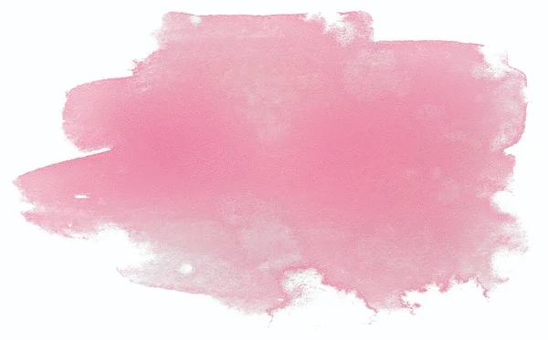 Aquarela Rosa Spot Fundo Elemento Mancha Tinta Para Design Com — Fotografia de Stock