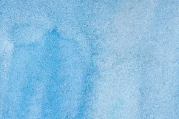 Синий Акварельный Фон Лист Бумаги Покрытый Краской Текстурой — стоковое фото