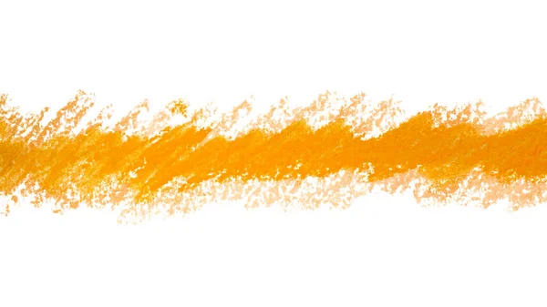 Pastel Pastelka Křídově Žlutý Proužek Žlutá Texturovaná Čára Papírovou Texturou — Stock fotografie