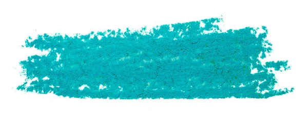 ステインパステルはブルーのアクアマリンの質感の紙にクレヨンをペイントします テクスチャとグランジの背景要素 — ストック写真