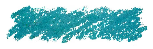 ステインパステルはブルーのアクアマリンの質感の紙にクレヨンをペイントします テクスチャとグランジの背景要素 — ストック写真