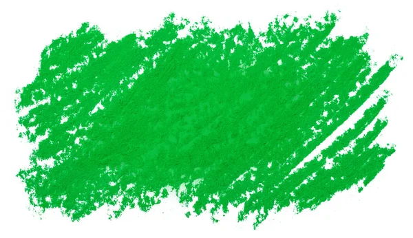 Pastelli Macchia Vernice Pastelli Carta Con Texture Verde Grunge Elemento — Foto Stock