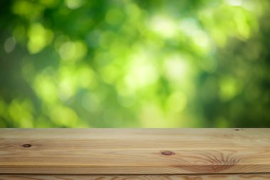 Masa üstü yeşil arka plan bulanık infront