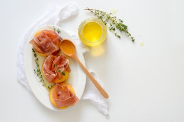 Prosciuto alıntılar, üstten görünüm