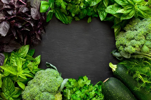 Green vegetables background — Stock Photo, Image