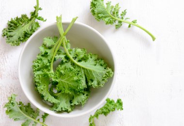 Üstten Görünüm Lahana yaprakları