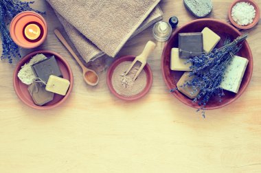 Spa kompozisyon, yukarıdan görünüm