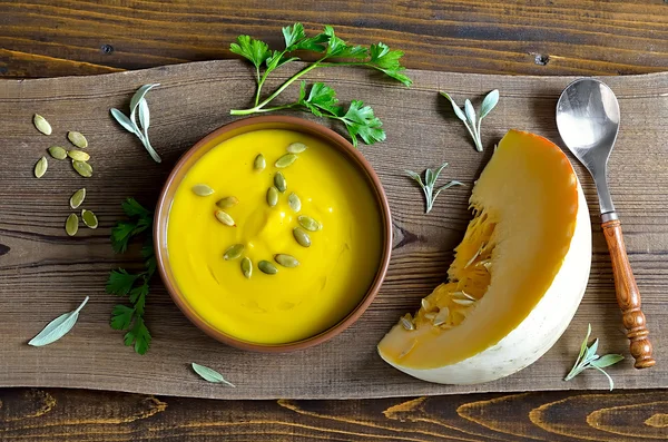 Sopa de abóbora — Fotografia de Stock