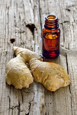 Ginger essential oil clipart