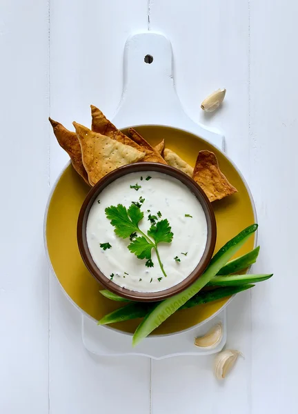 Tzatziki dip — Stock Photo, Image