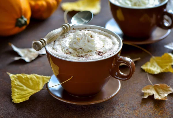 Calabaza con leche de especias — Foto de Stock