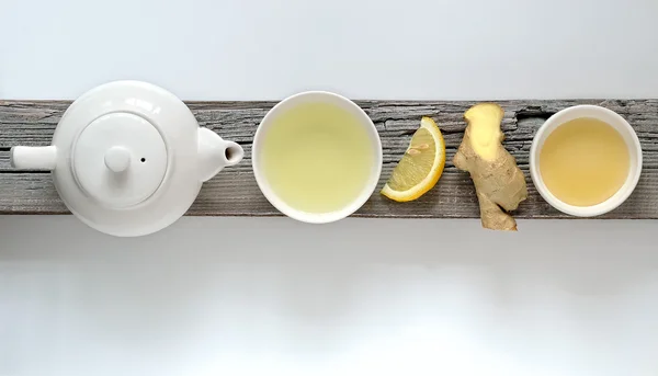 Ginger lemon tea — Stock Photo, Image