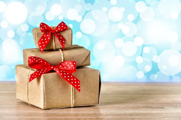 Christmas gifts , stylized photo — Stock Photo, Image