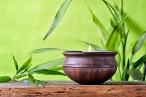 Aroma spa candle — Stock Photo, Image