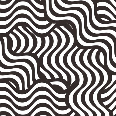 Sarı kıvrımlı çizgiler. Ramen ya da erişte deseni. Makarna, tagliatelle, makarna ya da capellini arka planı. Dalgalanmamış spagetti dokusu. Geleneksel İtalyan, Japon yemek baskısı Çin yemeği. Vektör illüstrasyonu