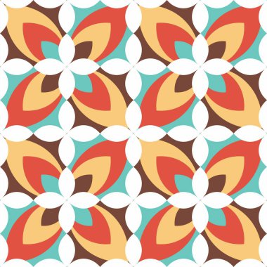 Vektörsüz geometrik desen. Soyut mavi geometrik şekillerin soyut çizimi yeşil arkaplana karşı pürüzsüz desenli. Kusursuz desenli arkaplan çizimleri