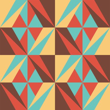 Tekrarlanan şekillerle soyut yaratıcı arka plan. Yaz teması canlı ve renkli renklerde. Hücreler ve adımlar. Kusursuz desen. Arkaplan resmi. eps10