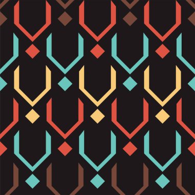 Tekrarlanan şekillerle soyut yaratıcı arka plan. Kusursuz soyut geometrik desenler. 10 saniye.