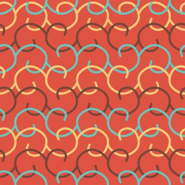 Geometrik şekilli kusursuz desen. Çiçek süsü, eski daireler ve dikişsiz örgü dokular. Doğrusal geometrik üçgen deseni. Modern dokular. Renkli arkaplanı olan soyut kalıplar. Vektör. 10 saniye.