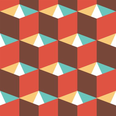 Geometrik üçgen elementlerle kusursuz desen. Geometrik şekilli kusursuz geometrik desen. 10 saniye.