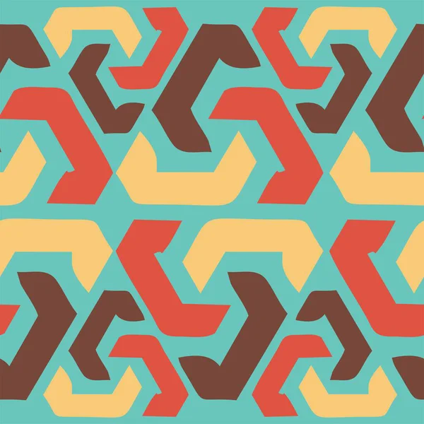 Renkli geometrik model arka planı. Soyut geometrik desen. Kusursuz bir vektör arka planı. Beyaz ve siyah süs. Grafiksel modern model. Basit kafes grafik tasarımı. eps10