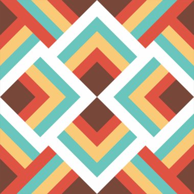 Soyut renkli geometrik model arka planı. Modern arkaplanda çok az etiket ve çerçeve ile sevimli geometrik dikişsiz desenler var. Soyut vektör dokuları. Baskı, fiş, dekor, paket, pankart için tasarım. 10 saniye.