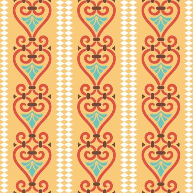 Kumaş ve tekstil için soyut etnik geometrik model. Antik Yunan 'ın altın işlemeli süsü. Klasik Sonsuz desenli çerçeve Roma İmparatorluğu sınırında. 10 saniye.