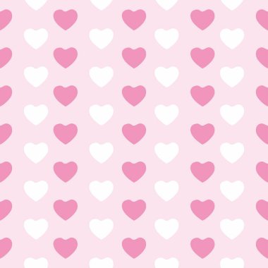 Pembe kalp şekli vektör illüstrasyon arkaplan pembesi, kırmızı renkli çizgili, dikişsiz desen. Dikey parlak renk çizgileri arkaplan grafik tasarımı yazdırır. Vektör illüstrasyon dokusu renkli çubuklar, çubuklar. 10 saniye.