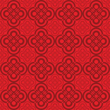 Çin kırmızı çiçekli kusursuz desen Çin pürüzsüz desenli geleneksel tarz koleksiyonu ya da Çin 'in kırmızı ve altın soyut Asyalı arka planında ay Çin' in yeni yıl dekorasyonu için Japon posterli geleneksel geometrik festival süslemesi.