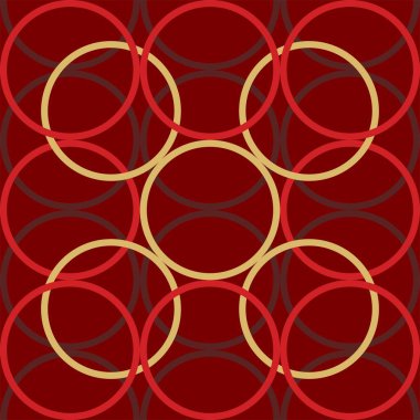 kırmızı ve kahverengi geometrik süs. Ağ tekstil ve duvar kağıtları için kusursuz desen Çin Yeni Yıl kartı arkaplan vektörü. Kırmızı soyut Çin desenli yılan tasarımı yılı. Kapak, afiş, web sitesi, takvim için zarif oryantal illüstrasyon