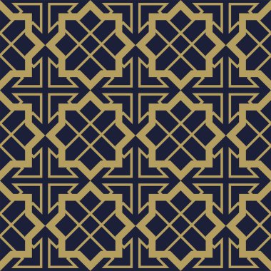 Vektör kusursuz desen. soyut geometrik arkaplan Mavi İslami Arkaplan Vektörü - Müslüman Ramazan Kareem için soyut Geometrik Şablon Arkaplanı, Kurban Mübarek ve Bir Diğer Müslüman Kutlama Günü Mavi Koyu Gradyan Rengi