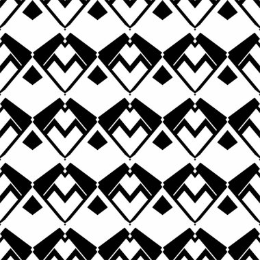 Siyah ve beyaz geometrik desenler soyut siyah ve beyaz arkaplan geometrik set dikişsiz siyah ve beyaz desenler. Basit vektör grafikleri