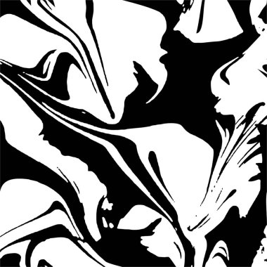 siyah ve beyaz desenler. Çiçek deseni. Kumaş izleri için kusursuz botanik çiçeği. El yapımı geometrik doku. Vektör illüstrasyonu