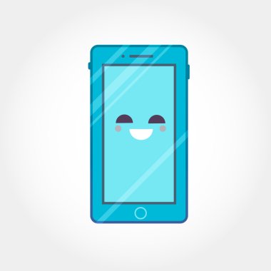 düz stil 3D izometrik cep telefonu tasarımı