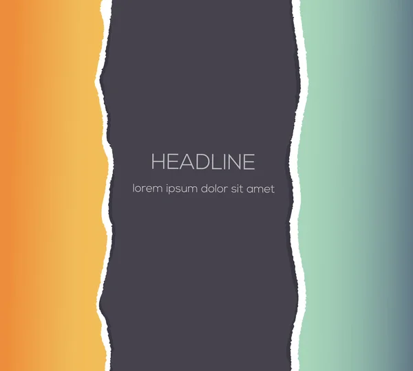 Renkli yırtık kağıt tasarımı