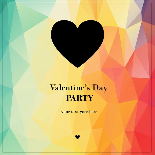 Mutlu Sevgililer günü kartı, tasarımlarınız için büyük — Stok Vektör