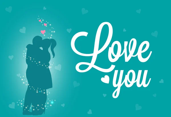 Sevgililer günü vektör çift ve kalpleri. tasarımınız için büyük