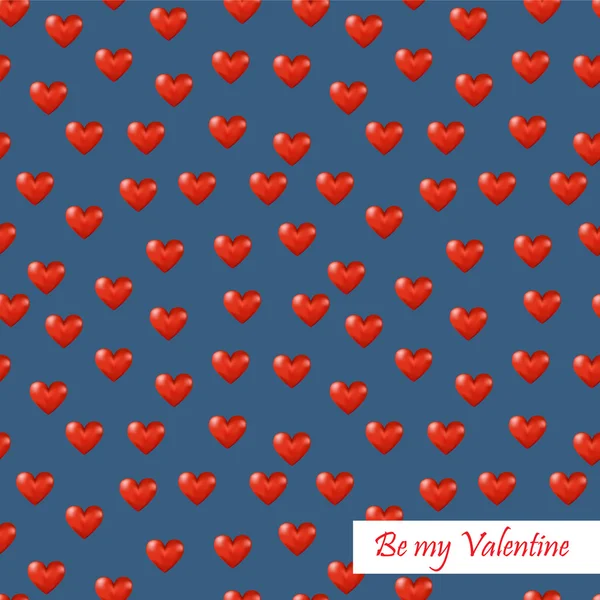 Naadloos hartpatroon, set van 4. Geweldig voor uw Valentines ontwerp — Stockvector