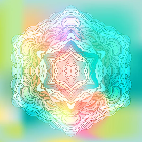 Mandala Fleur abstrait. Élément décoratif pour le design — Image vectorielle